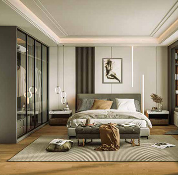Big-Sized Bedrooms With 4 Attached Bathrooms