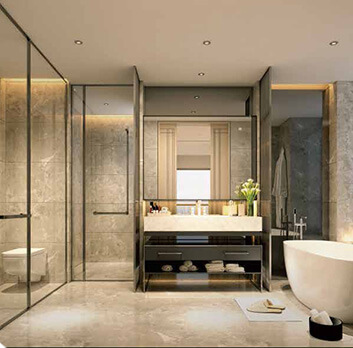 Elegant Bathrooms with Branded Fittings